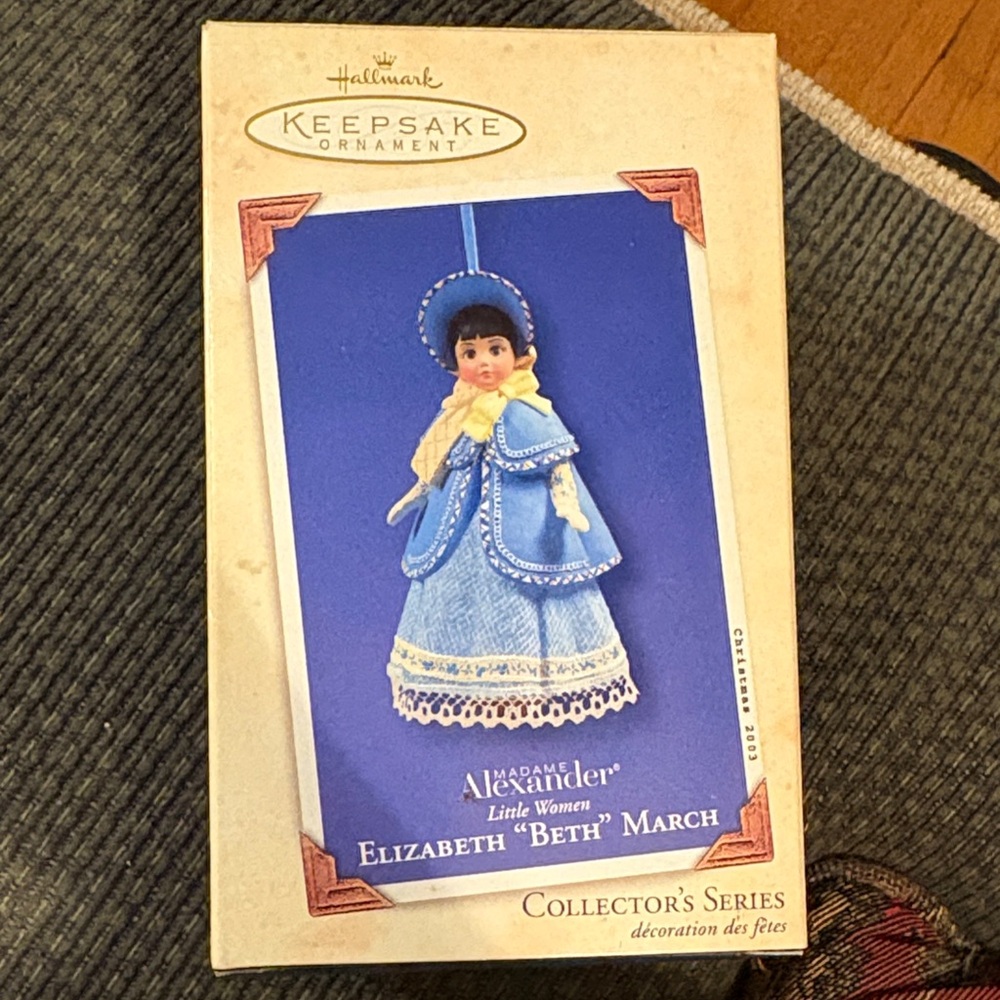 Hallmark Keepsake Ornament Madame Alexander Little Women Elizabeth “Beth” March